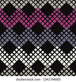 Trendy seamless pattern designs. The shapes of the squares. Halftone. Vector geometric background. Can be used for wallpaper, textile, invitation card, wrapping, web page background.