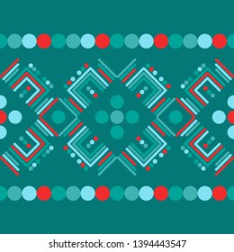 Trendy seamless pattern designs. The shapes of stripes and polka dots. Vector geometric background. Can be used for wallpaper, textile, invitation card, wrapping, web page background.