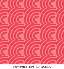Trendy seamless pattern designs. Squiggles. Vector geometric background. Bright colors and simple shapes. Mosaic texture. Can be used for wallpaper, textile, invitation card, wrapping, web page background