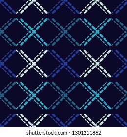 Trendy seamless pattern designs. Strips of dots. Cage. Vector geometric background. Can be used for wallpaper, textile, invitation card, wrapping, web page background.