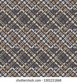 Trendy seamless pattern designs. Strips of dots. Cage. Vector geometric background. Can be used for wallpaper, textile, invitation card, wrapping, web page background.