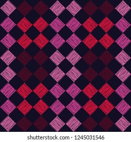 Trendy seamless pattern designs. Texture patchwork. Netting. Vector geometric background. Mosaic texture. Can be used for wallpaper, textile, invitation card, wrapping, web page background.