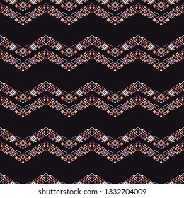 Trendy seamless pattern designs. Zigzag lace. Vector geometric background. Can be used for wallpaper, textile, invitation card, wrapping, web page background.