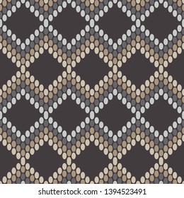Trendy seamless pattern designs. The zigzag of dots. Vector geometric background. Can be used for wallpaper, textile, invitation card, wrapping, web page background.