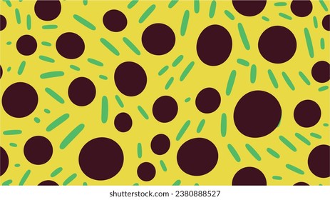 Trendy seamless pattern of geometric shapes and doodles. Hand drawn trendy abstract illustrations. Abstract seamless pattern. Memphis style background.