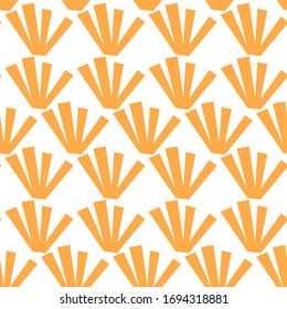 Trendy seamless pattern with graphic abstract geometric shapes.  Avant-garde puzzle style. Geometric wallpaper for  cover design.