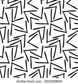 Trendy seamless pattern with graphic abstract shapes. Geometric wallpaper, cover design.