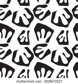 Trendy seamless pattern with graphic abstract geometric shapes. Avant-garde puzzle style. Geometric wallpaper for  cover design.