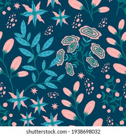 trendy seamless pattern for Happy Easter and beyond. A multitude of colours. Can be used for ceramic tiles, wallpaper, textiles, backgrounds.  Modern vector illustration for your projects