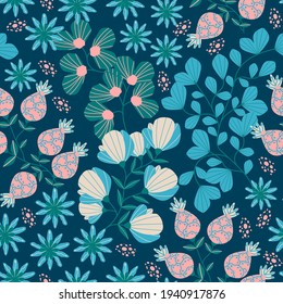 trendy seamless pattern for Happy Easter and beyond. A multitude of colours. Can be used for ceramic tiles, wallpaper, textiles, backgrounds.  Modern vector illustration for your projects