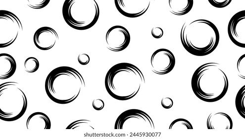 Trendy seamless pattern irregular circles, unique ornament for fabric or clothes
