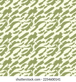 Trendy seamless pattern with jagged green lines on a beige background.  Abstract pattern for trendy fabrics, home decor, backgrounds, cards, templates, scrapbooking and more.