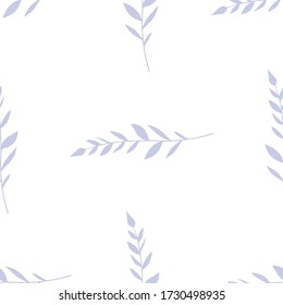 Trendy seamless pattern with leaves. Background with botanical elements.