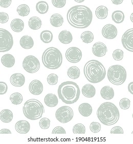 Trendy seamless pattern in neutral green color. Modern vector illustration perfect for fabric, wrapping texture, textile, wallpaper, home apparel.