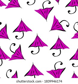 
paraguas rosados de diseño moderno y sin costura. Diseño de papel, cuaderno, tela, postales