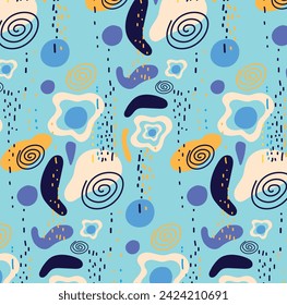 Trendy seamless pattern for print design. Trendy vector style. Trendy geometric element. Seamless pattern. Modern art. Contemporary style graphic. 