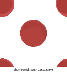 Trendy Seamless Pattern Of Red Polka Dots. Elements are not cropped. Pattern under the mask. Vector. Perfect design for textile, box, posters, cards, web etc.