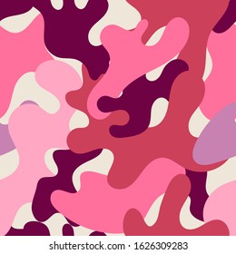 Trendy seamless pattern with smooth fluid spots.