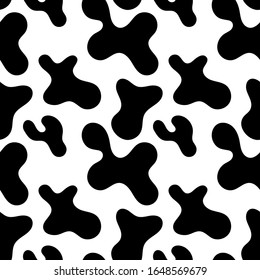 Trendy seamless pattern with smooth fluid spots.