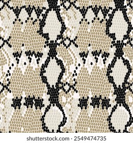 Trendy seamless pattern snake skin in silver tones fashionable pattern print for decorating clothes bags shoes relevant in the year of the snake Vector