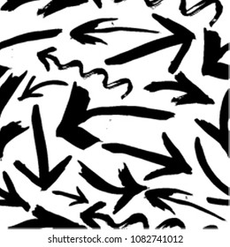 Trendy seamless pattern and with stains. Hand Drawn design . Repeating smooth lines vector background . Cool geometric scribble texture . Doodle Backdrop.