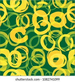 Trendy seamless pattern and with stains. Hand Drawn design . Repeating smooth lines vector background . Cool geometric scribble texture . Doodle Backdrop.