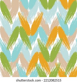 Trendy Seamless Pattern Stippled Circles Texture Vector Retro Colors Abstract Background. Bizarre Art Illustration