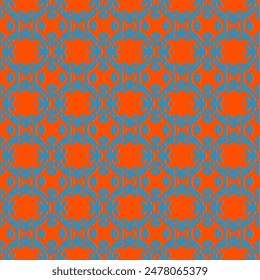 Trendy Seamless Pattern Stippled Circles Texture Vector Retro Colors Abstract Background.  Dark blue and gold texture. Graphic modern pattern