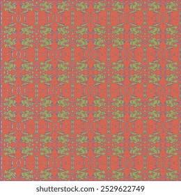 Trendy Seamless Pattern Stippled Circles Texture Vector Retro Colors Abstract Background.  Decorative ornament in retro vintage design style. 