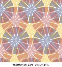 Patrón moderno sin fisuras con flor de paraguas, ilustración de vector de color