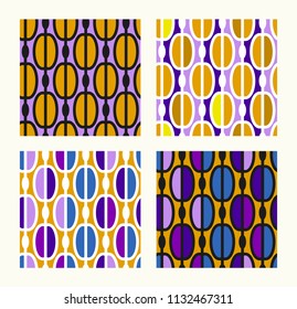Trendy seamless pattern in vintage style for wallpaper or fabric. The style of the sixties. Modern