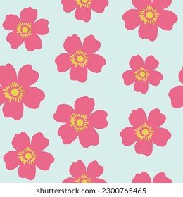 Trendy seamless patterns. Cool abstract and floral design. For fashion fabrics, kid’s clothes, home decor, quilting, T-shirts, cards and templates, scrapbook and other digital needs