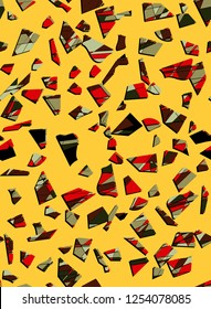 Trendy seamless terrazzo pattern. Abstract texture marble flooring vector illustration