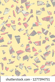 Trendy seamless terrazzo pattern. Abstract texture marble flooring vector illustration