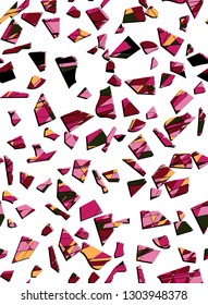 Trendy seamless terrazzo pattern. Abstract texture marble flooring vector illustration