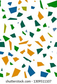 Trendy seamless terrazzo pattern. Abstract texture marble flooring vector illustration