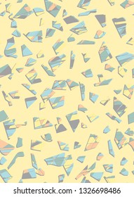 Trendy seamless terrazzo pattern. Abstract texture marble flooring vector illustration