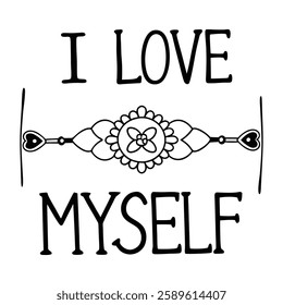 Trendy self-love vector art for t-shirts, featuring modern typography and a positive message. Perfect for fashion graphics, apparel prints, and digital designs. Editable, high-quality, and stylish