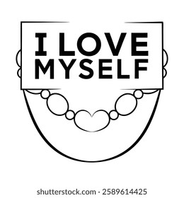 Trendy self-love vector art for t-shirts, featuring modern typography and a positive message. Perfect for fashion graphics, apparel prints, and digital designs. Editable, high-quality, and stylish