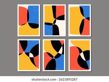 Conjunto de moda de composiciones artísticas orgánicas mínimas creativas abstractas
