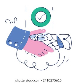 Ilustración a la moda de un conjunto de tecnologías de IA

