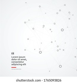 Trendy set for print. Vector illustration background. Computer geometric digital connection. Vector outline illustration. Modern graphic design