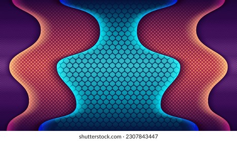 trendy shape art composition bright style covers, banners, flyers and posters