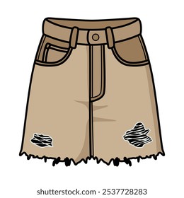 Trendy Shorts Clip-art para desenhos de moda de verão