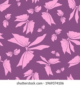 Los cuenco de silueta de moda son un patrón ininterrumpido. Bastante plana arcos abstractos e interminables textura para tela, textil, cosmética, paquete, papelería, papel envolvente, fondo. Alegre diseño de doodles festivos.