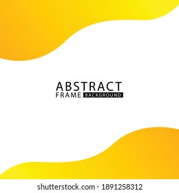 Trendy simple abstract geometric wallpaper with fluid shapes A4. Abstract liquid background with yellow color. Dynamic motion style for banners , pamphlet, poster, frame, border, presentations, flyers