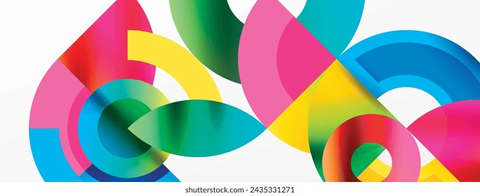 Trendy simple circle abstract background. Vector Illustration For Wallpaper, Banner, Background, Card, Book Illustration, landing page