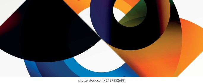 Trendy simple circle abstract background. Vector Illustration For Wallpaper, Banner, Background, Card, Book Illustration, landing page