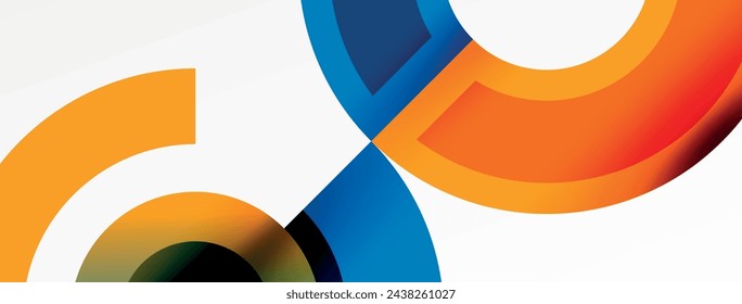 Trendy simple circle abstract background. Vector Illustration For Wallpaper, Banner, Background, Card, Book Illustration, landing page
