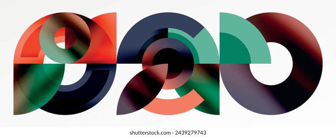 Trendy simple circle abstract background. Vector Illustration For Wallpaper, Banner, Background, Card, Book Illustration, landing page